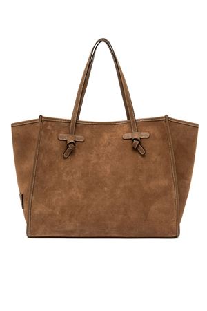 Shopping Marcella in pelle scamosciata marrone GIANNI CHIARINI | BS8990CMPL1478